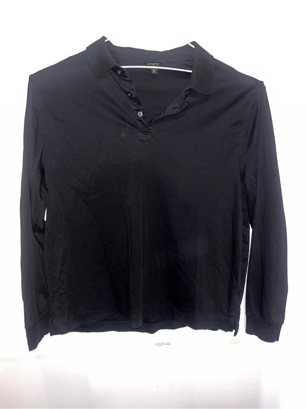 Lot of 3 Genuine size XL Banana Republic LONG-SLEEVE Luxe Cotton Polo Shirts - Picture 6 of 11